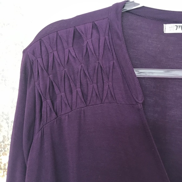 Michael Stars V Neck Blouson Tee - Picture 5 of 8